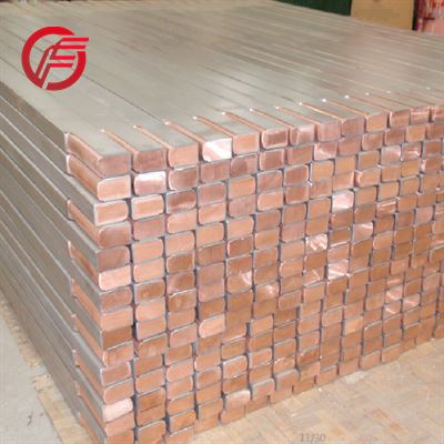 titanium clad copper bar