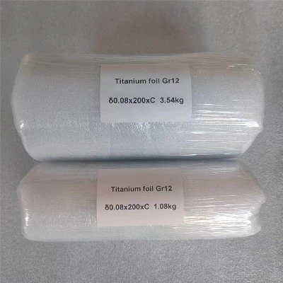 gr12 titanium alloy foil 008x200mm gr12 titanium alloy foil 008x200mm